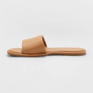 A New Day Taupe Slide Sandals